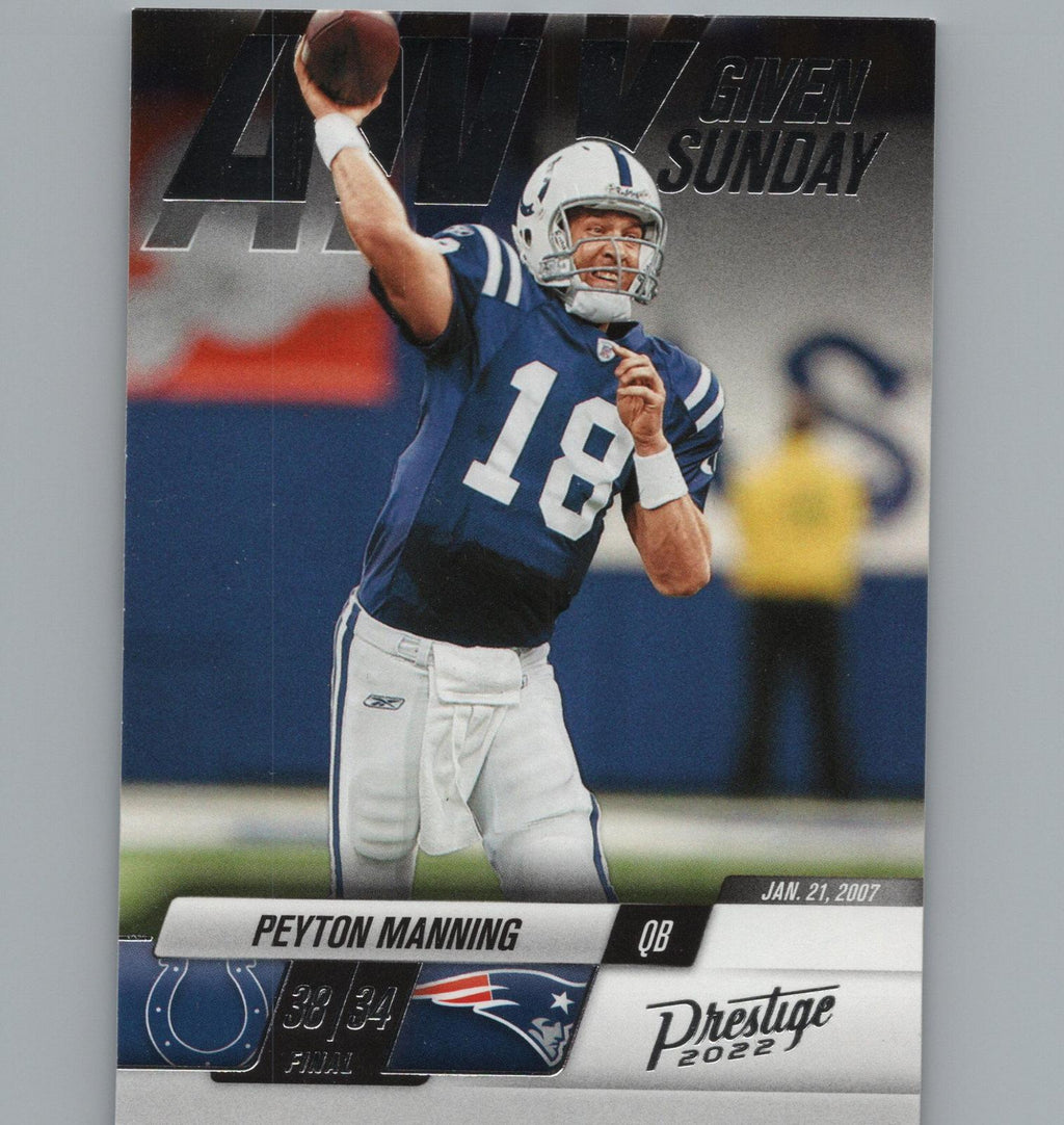 2022 Panini Prestige #10 Peyton Manning Any Given Sunday