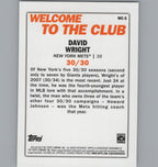 2023 Topps #WC-5 David Wright Welcome to the Club