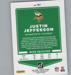 2021 Donruss #127 Justin Jefferson Press Proof Blue
