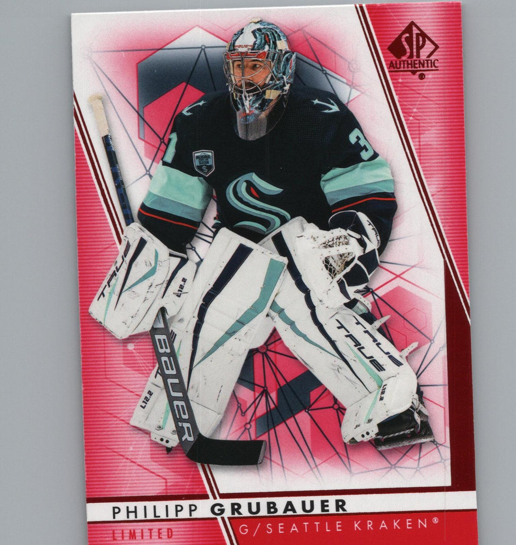 2022-23 SP Authentic #64 Philipp Grubauer Limited Red