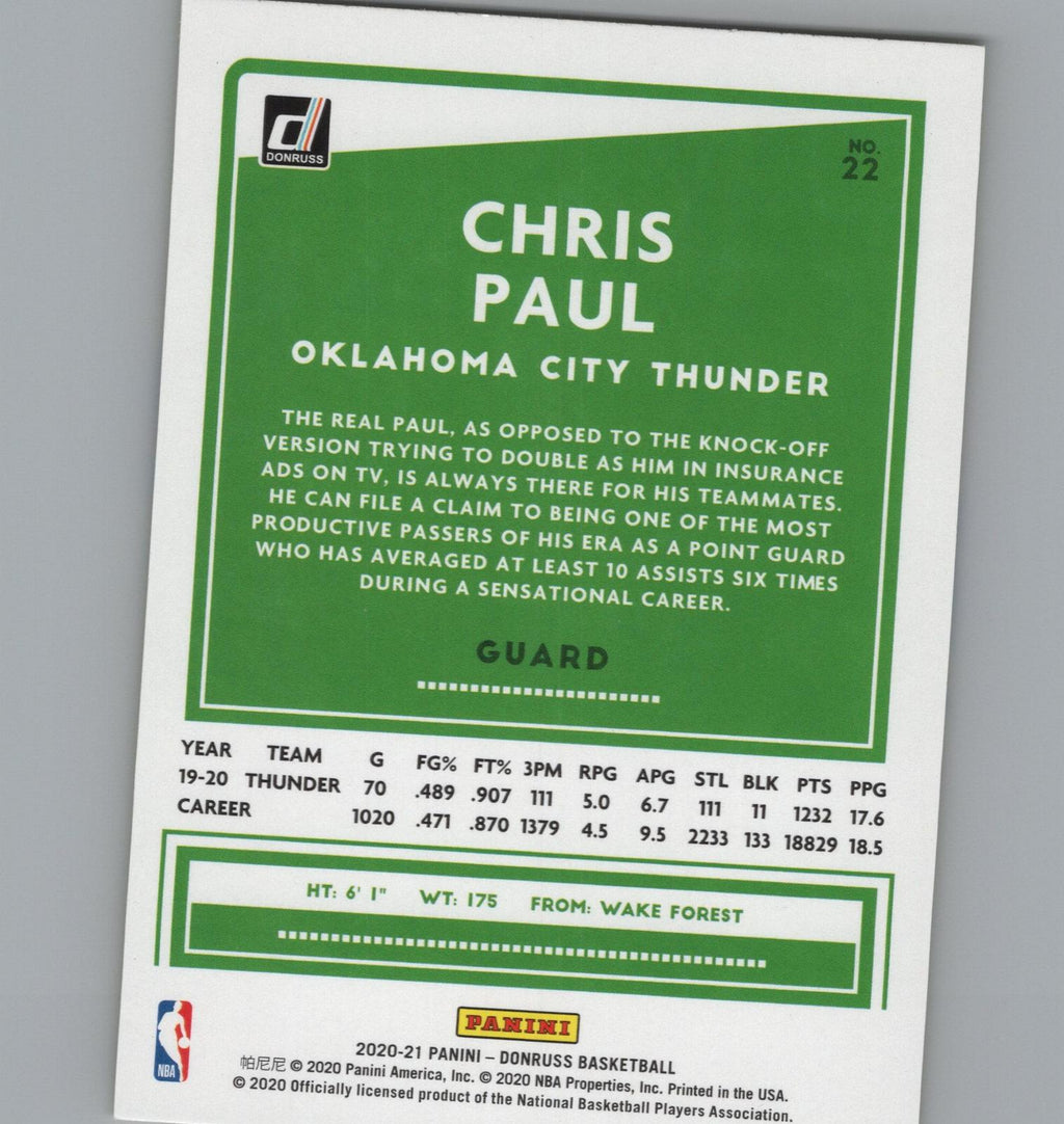 2020-21 Donruss #22 Chris Paul