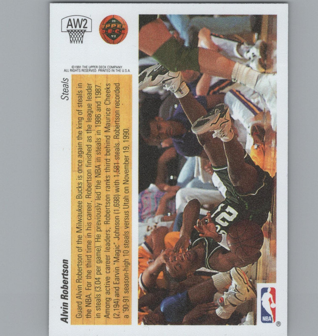 1991-92 Upper Deck #AW2 Alvin Robertson Award Winner Holograms