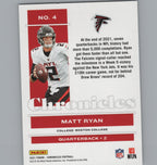 2021 Panini Chronicles #4 Matt Ryan Pink
