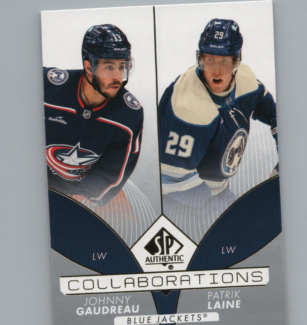2022-23 SP Authentic #C-13 Johnny Gaudreau / Patrik Laine Collaborations