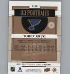 2021-22 Upper Deck #P-28 Torey Krug UD Portraits