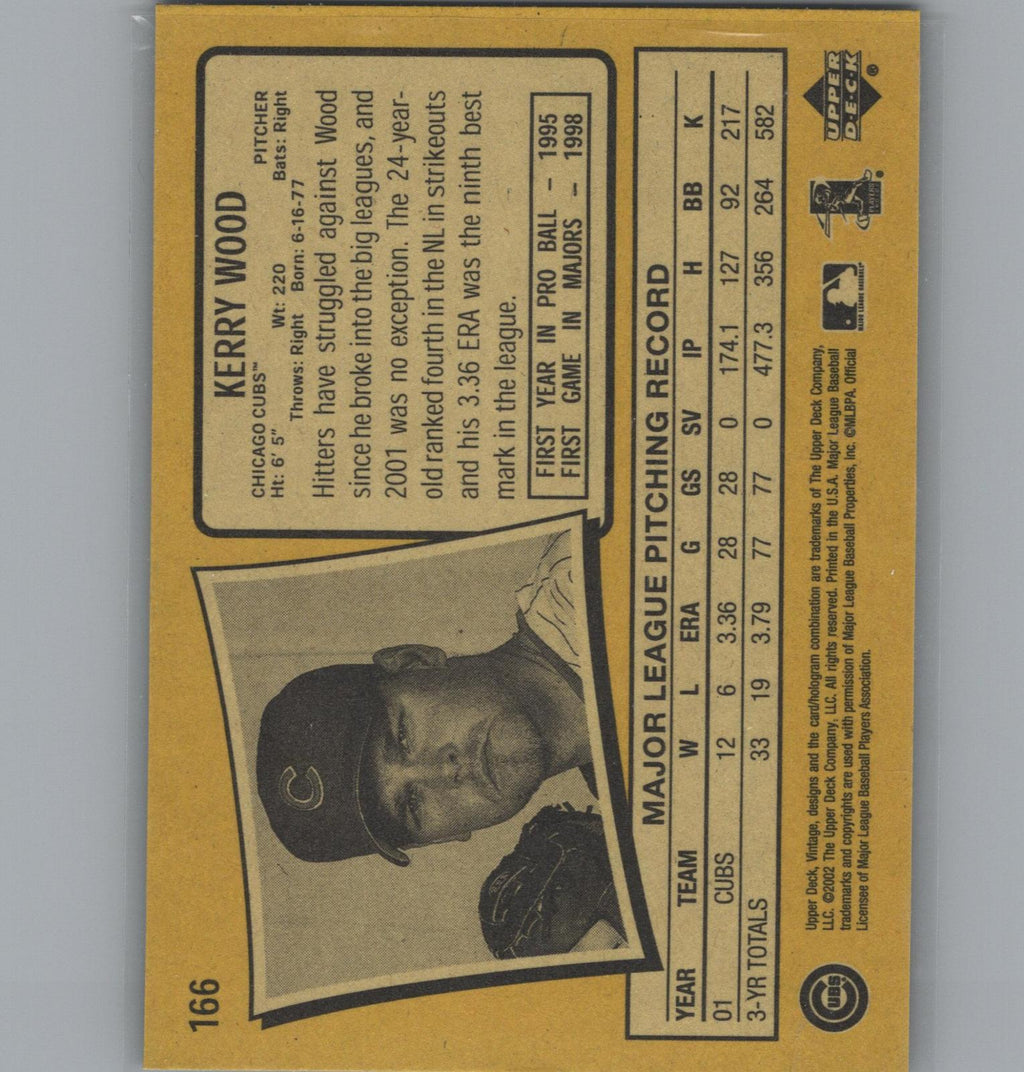 2002 Upper Deck Vintage #166 Kerry Wood
