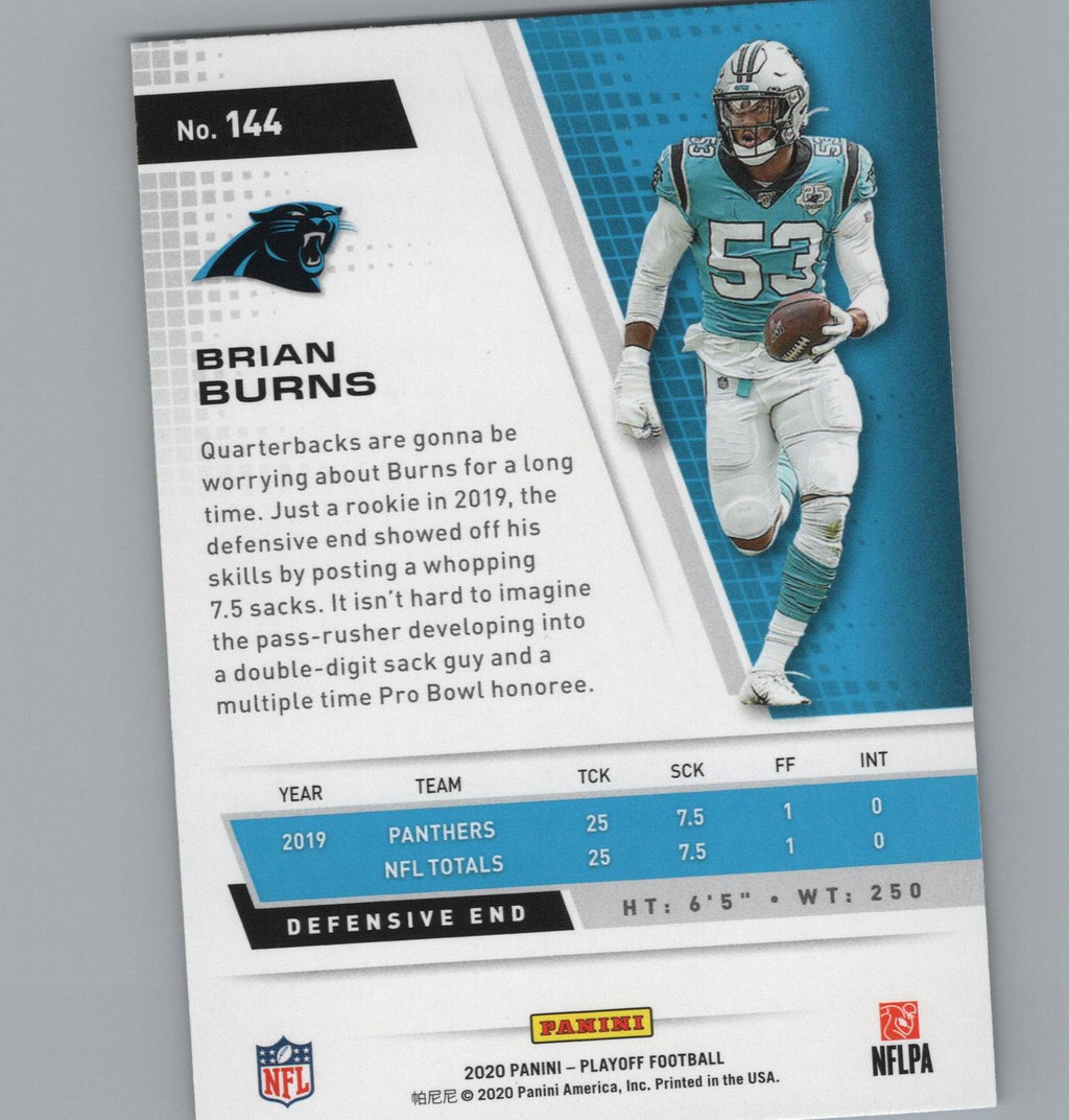 2020 Panini Playoff #144 Brian Burns