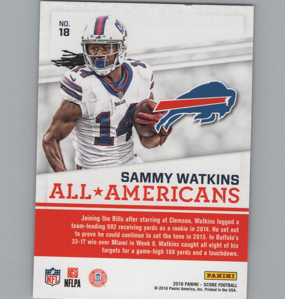 2016 Score #18 Sammy Watkins All-Americans