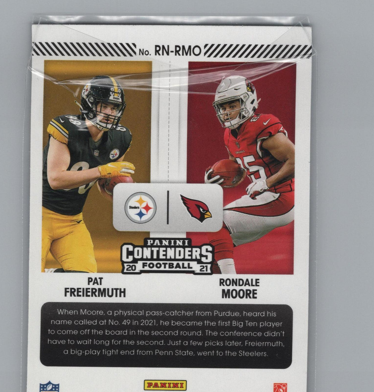 2021 Panini Contenders #RN-RMO Rondale Moore / Pat Freiermuth Round Numbers