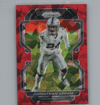 2021 Panini Prizm #182 Johnathan Abram Red Ice