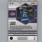 2020-21 Panini Mosaic #81 LeBron James Mosaic Reactive Blue