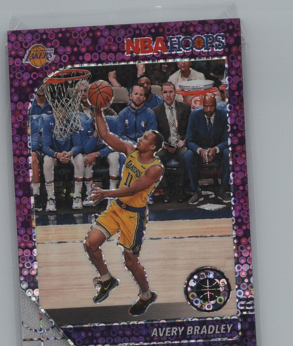 2019-20 Hoops Premium Stock #91 Avery Bradley Prizm Purple Disco