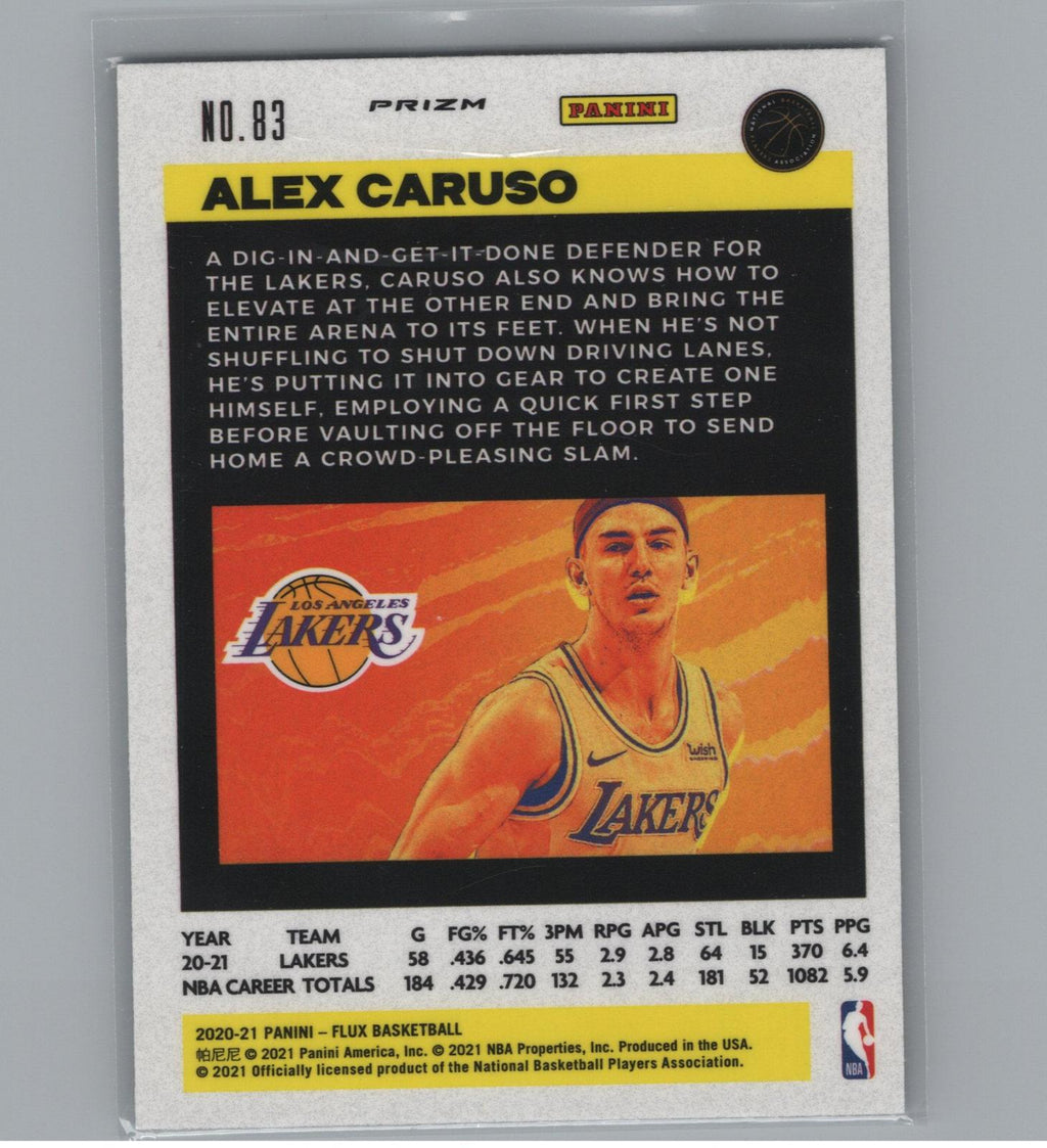 2020-21 Panini Flux #83 Alex Caruso Laser