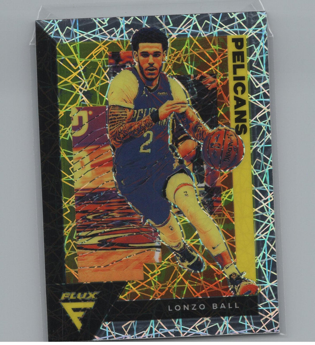 2020-21 Panini Flux #111 Lonzo Ball Fanatics Cracked Ice