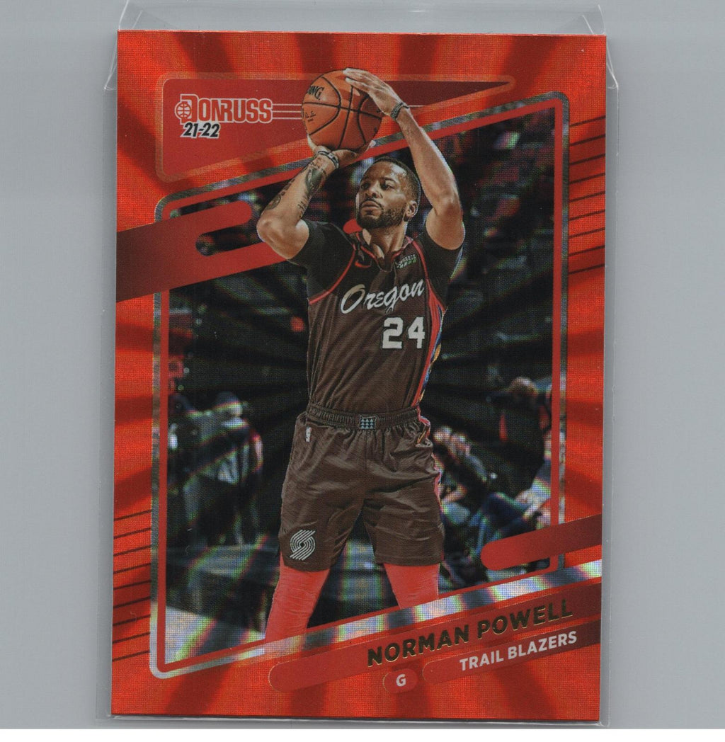 2021-22 Donruss #102 Norman Powell Holo Orange Laser