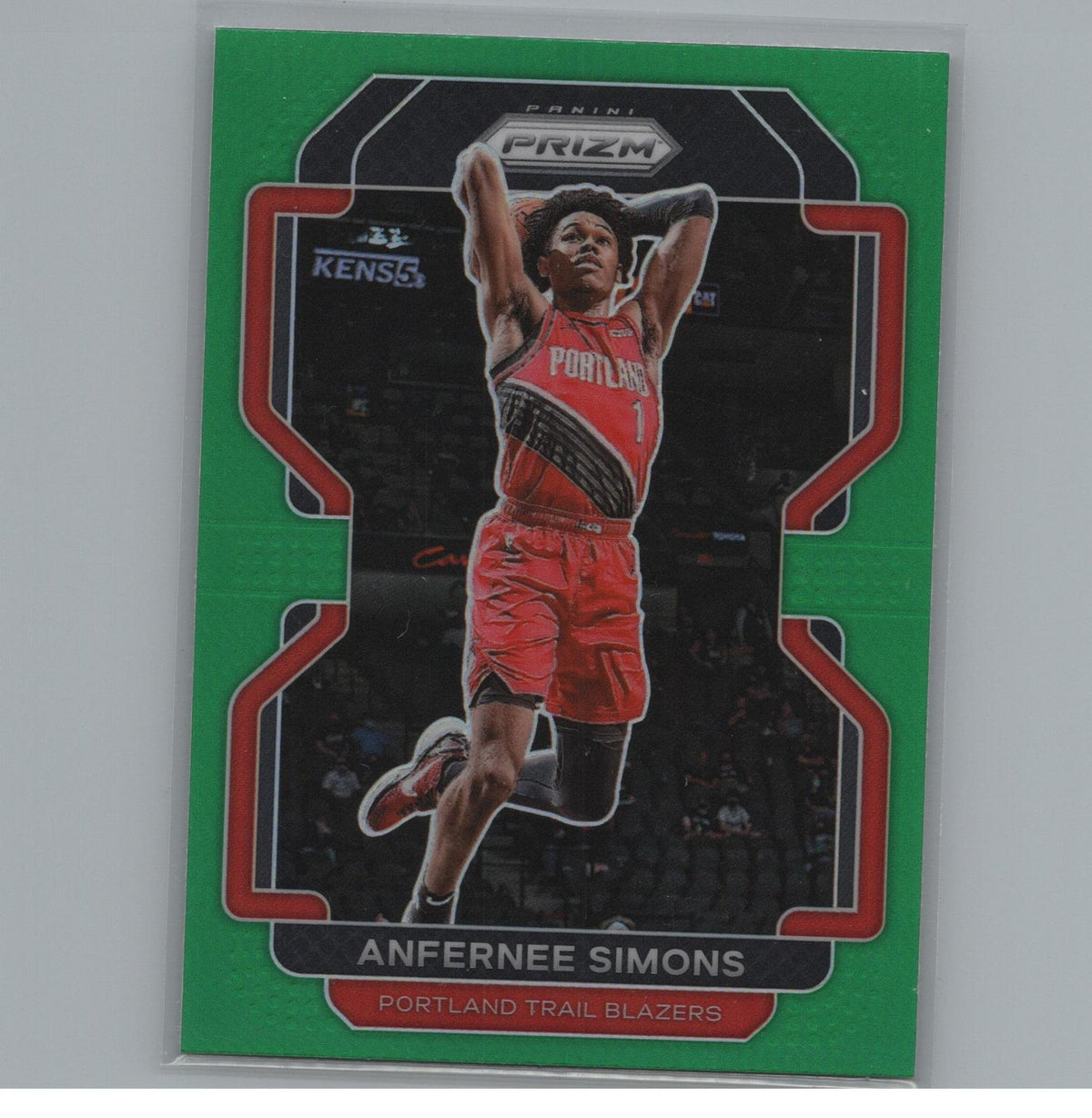 2021-22 Panini Prizm #168 Anfernee Simons Green