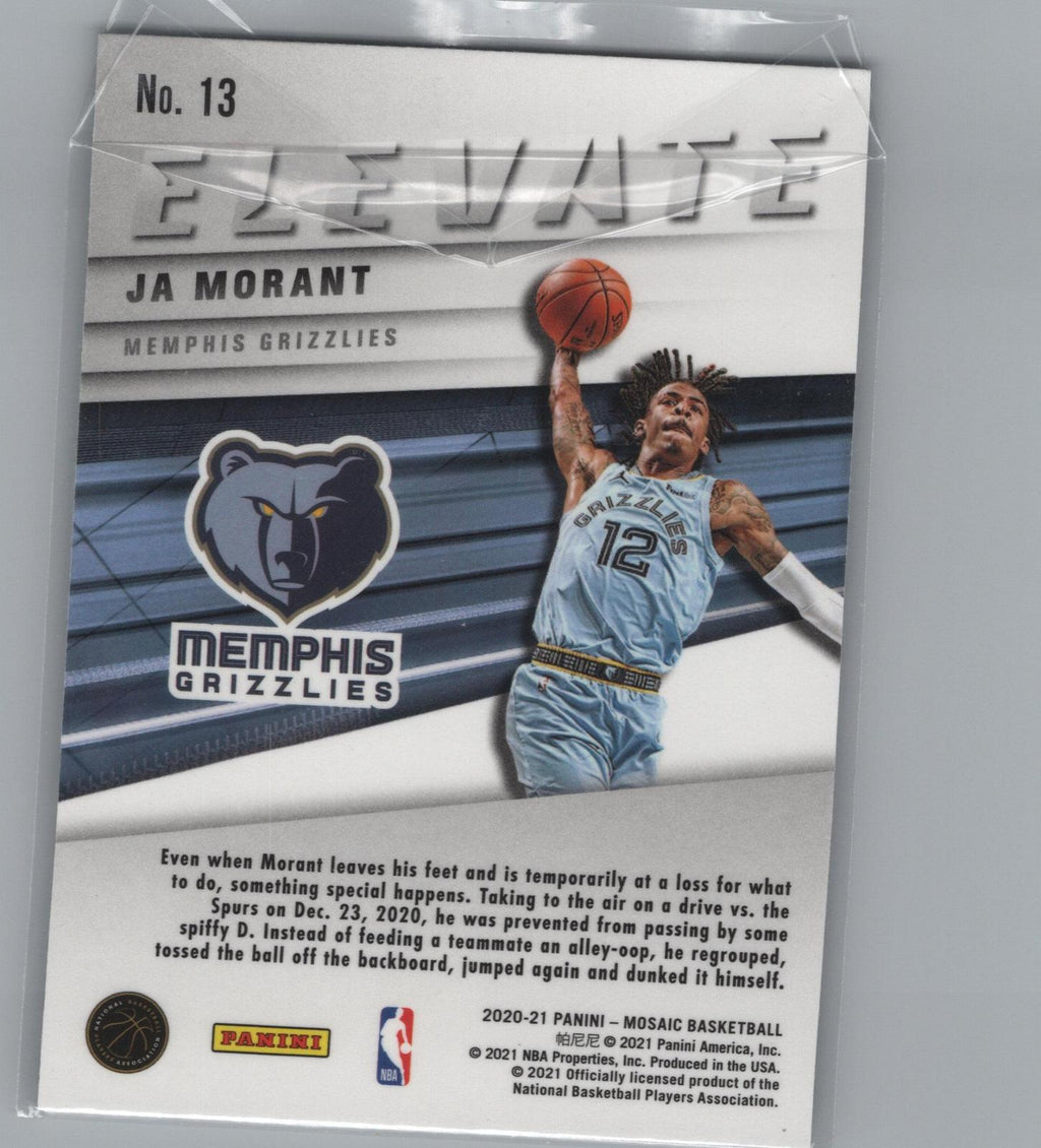 2020-21 Panini Mosaic #13 Ja Morant Elevate