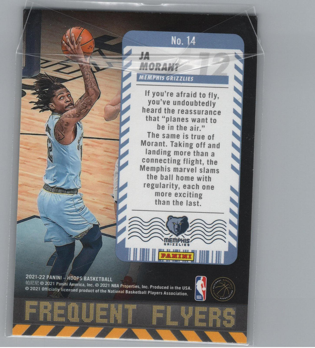 2021-22 Hoops #14 Ja Morant Frequent Flyers