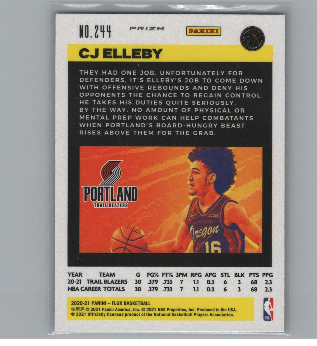 2020-21 Panini Flux #244 CJ Elleby Laser