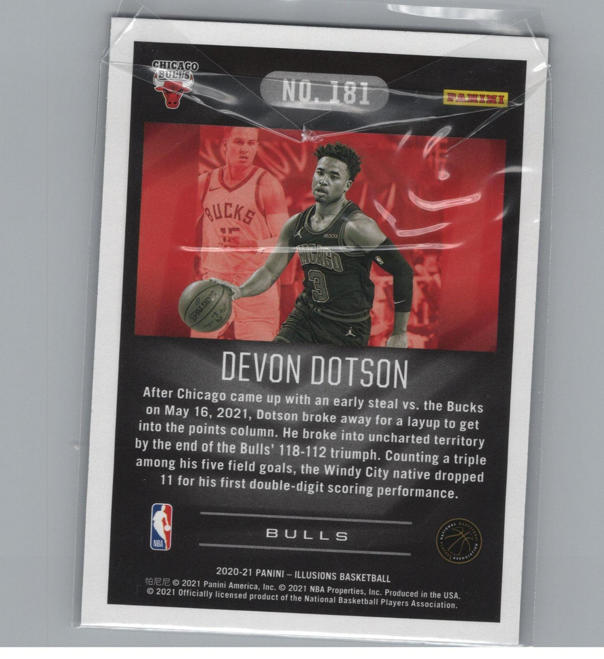2020-21 Panini Illusions #181 Devon Dotson