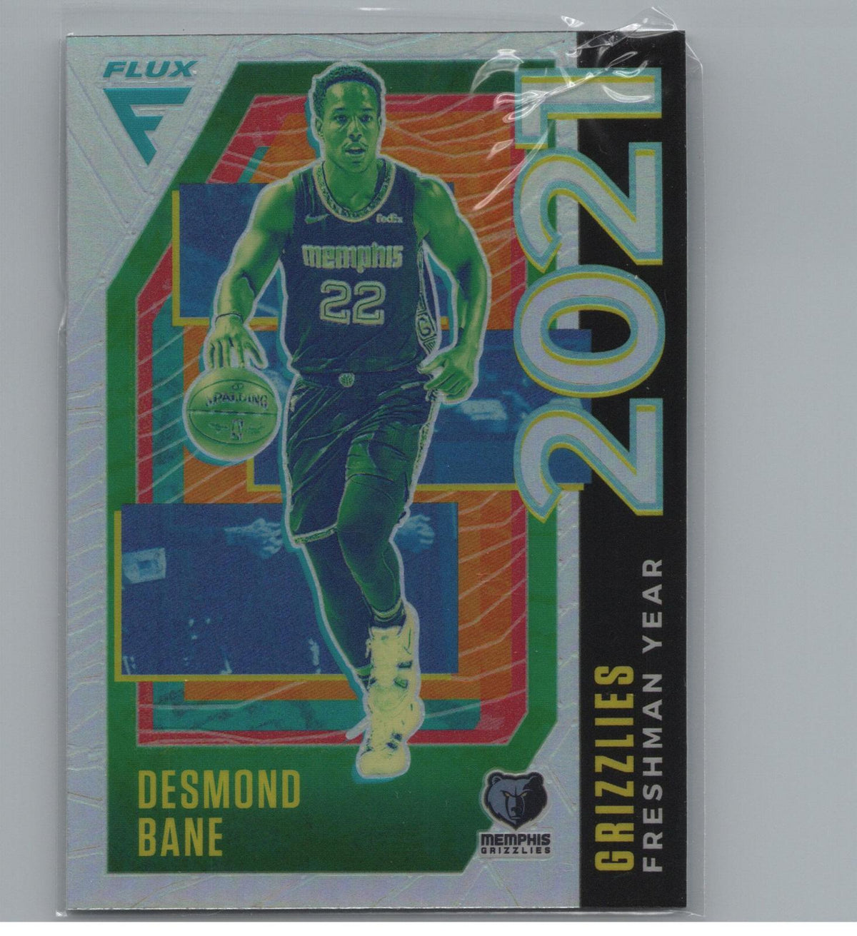 2020-21 Panini Flux #14 Desmond Bane Freshman Year Silver
