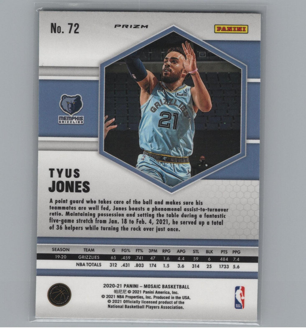 2020-21 Panini Mosaic #72 Tyus Jones Mosaic Genesis