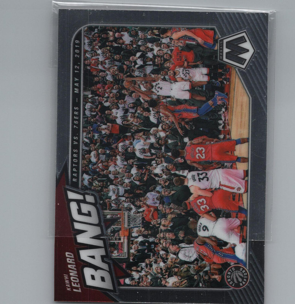 2020-21 Panini Mosaic #8 Kawhi Leonard Bang! Mosaic