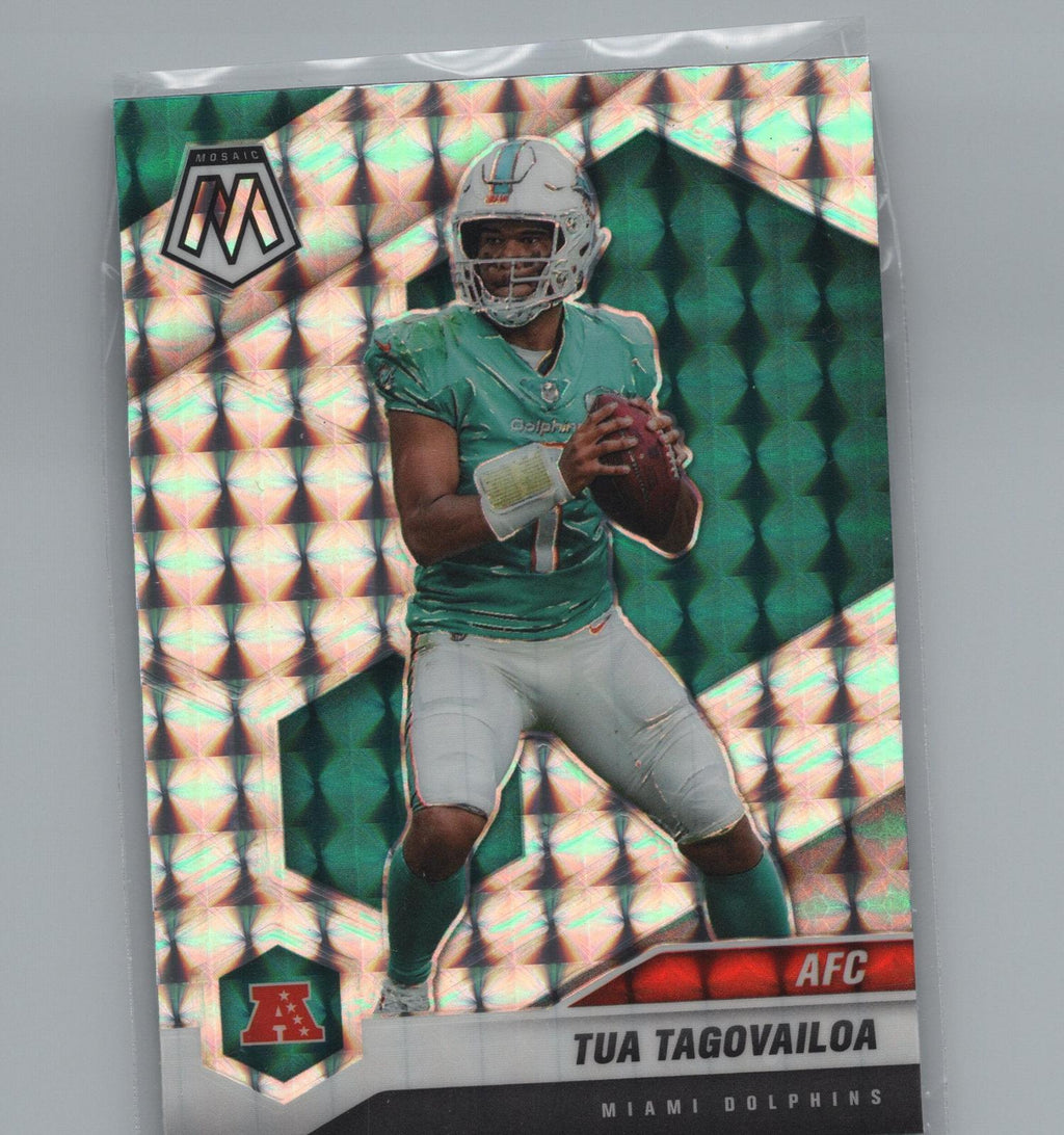 2021 Panini Mosaic #228 Tua Tagovailoa Prizm Genesis