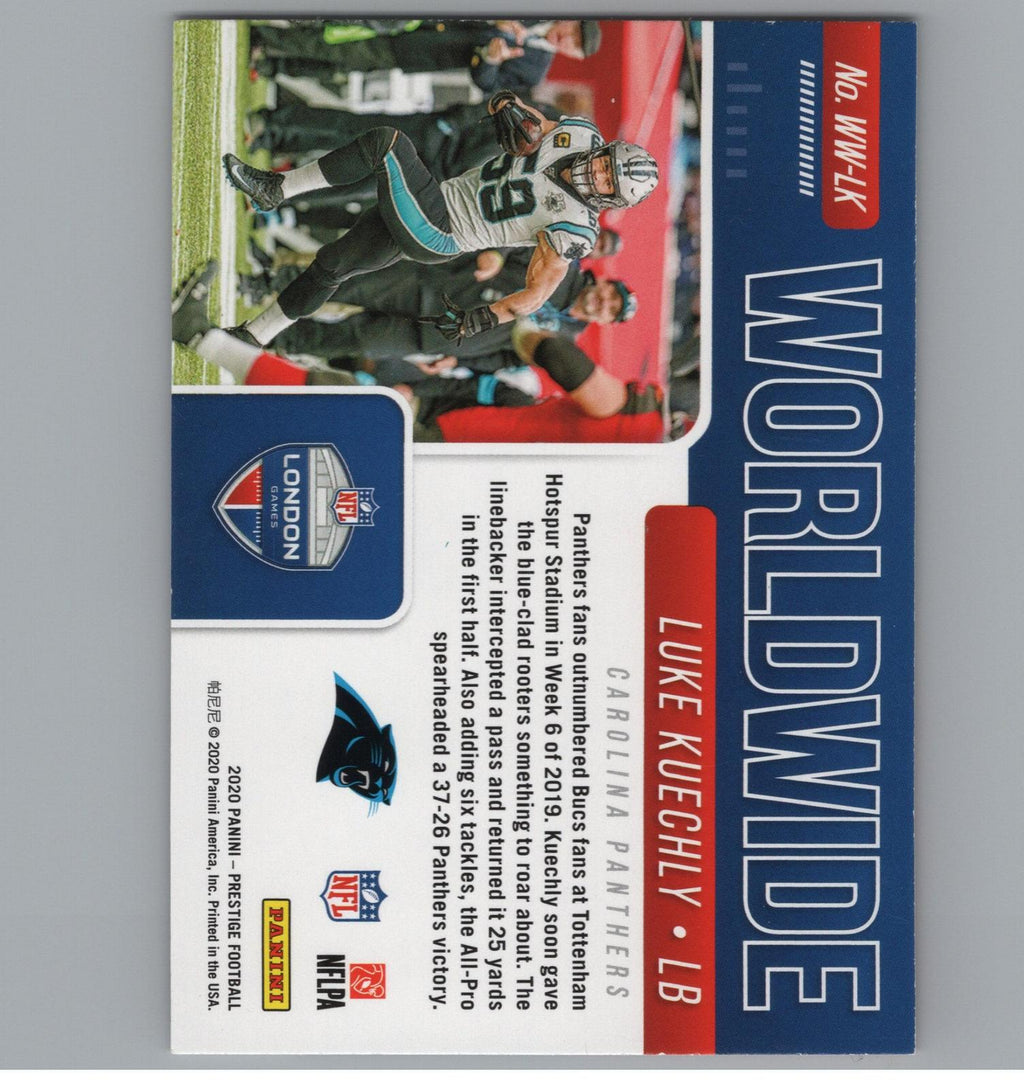 2020 Panini Prestige #WW-LK Luke Kuechly Worldwide