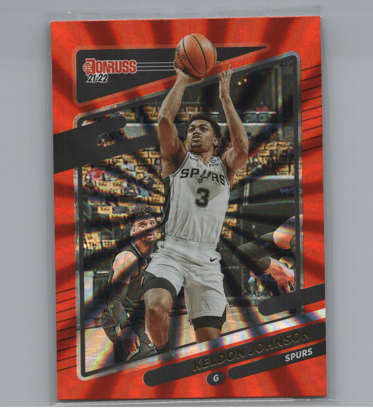 2021-22 Donruss #104 Keldon Johnson red laser