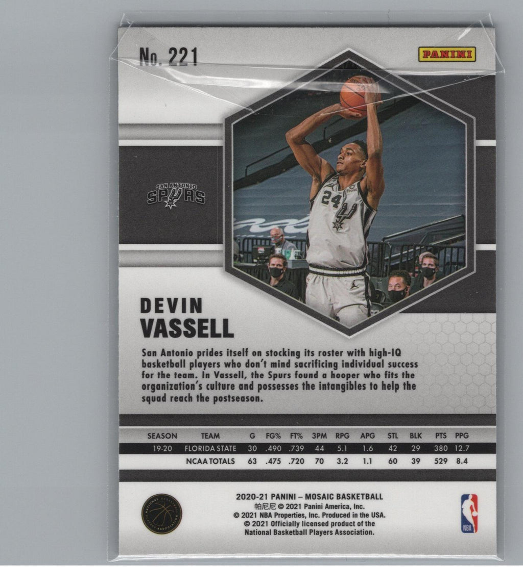 2020-21 Panini Mosaic #221 Devin Vassell Silver