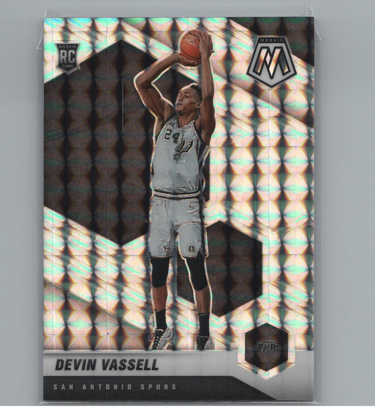 2020-21 Panini Mosaic #221 Devin Vassell Silver