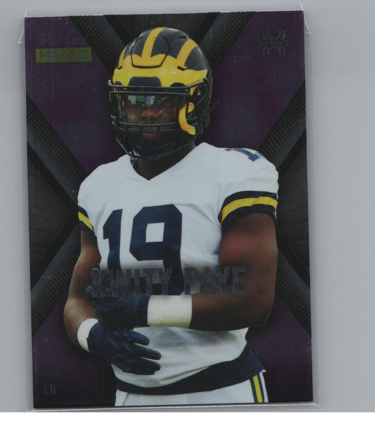 2021 Wild Card Matte #MXP-15 Kwity Paye X-Plode Silver/Black Black Matte in Gold