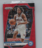2024-25 Panini Prizm Monopoly #2 Tyrese Maxey Red Prizm
