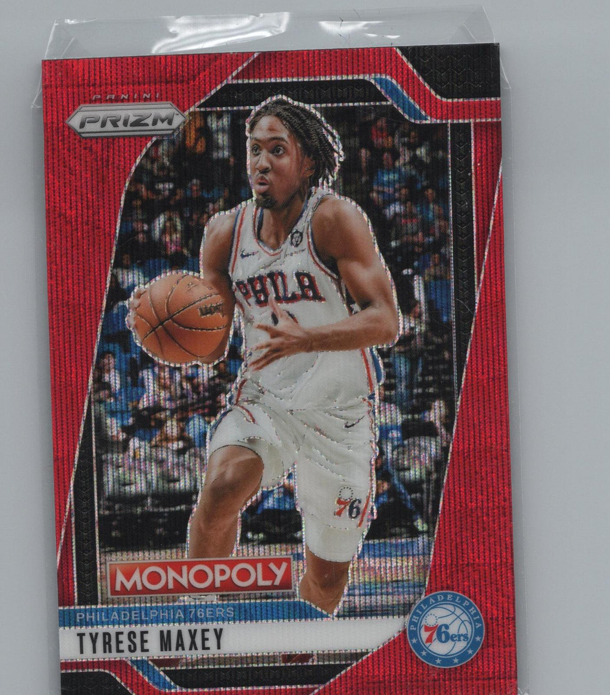 2024-25 Panini Prizm Monopoly #2 Tyrese Maxey Red Prizm