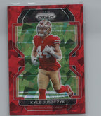 2021 Panini Prizm #57 Kyle Juszczyk Red Ice