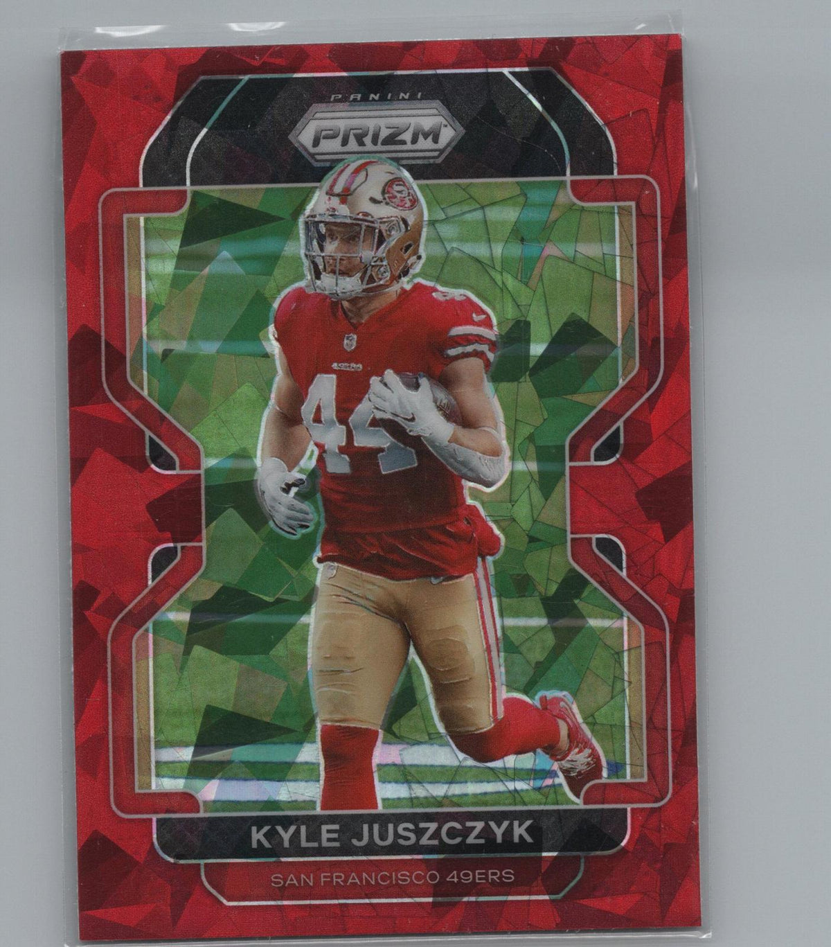 2021 Panini Prizm #57 Kyle Juszczyk Red Ice