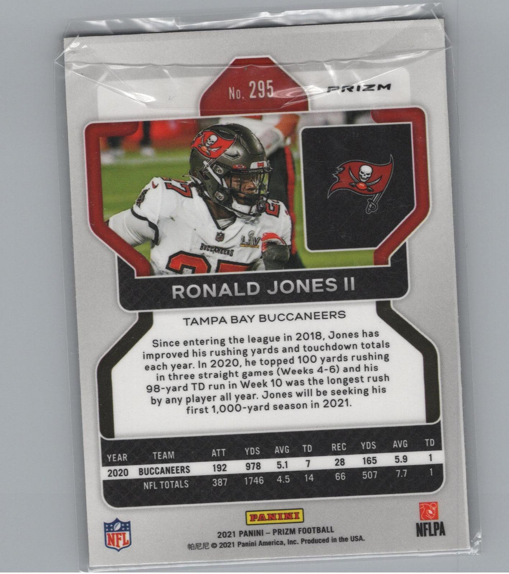2021 Panini Prizm #295 Ronald Jones II Red Ice