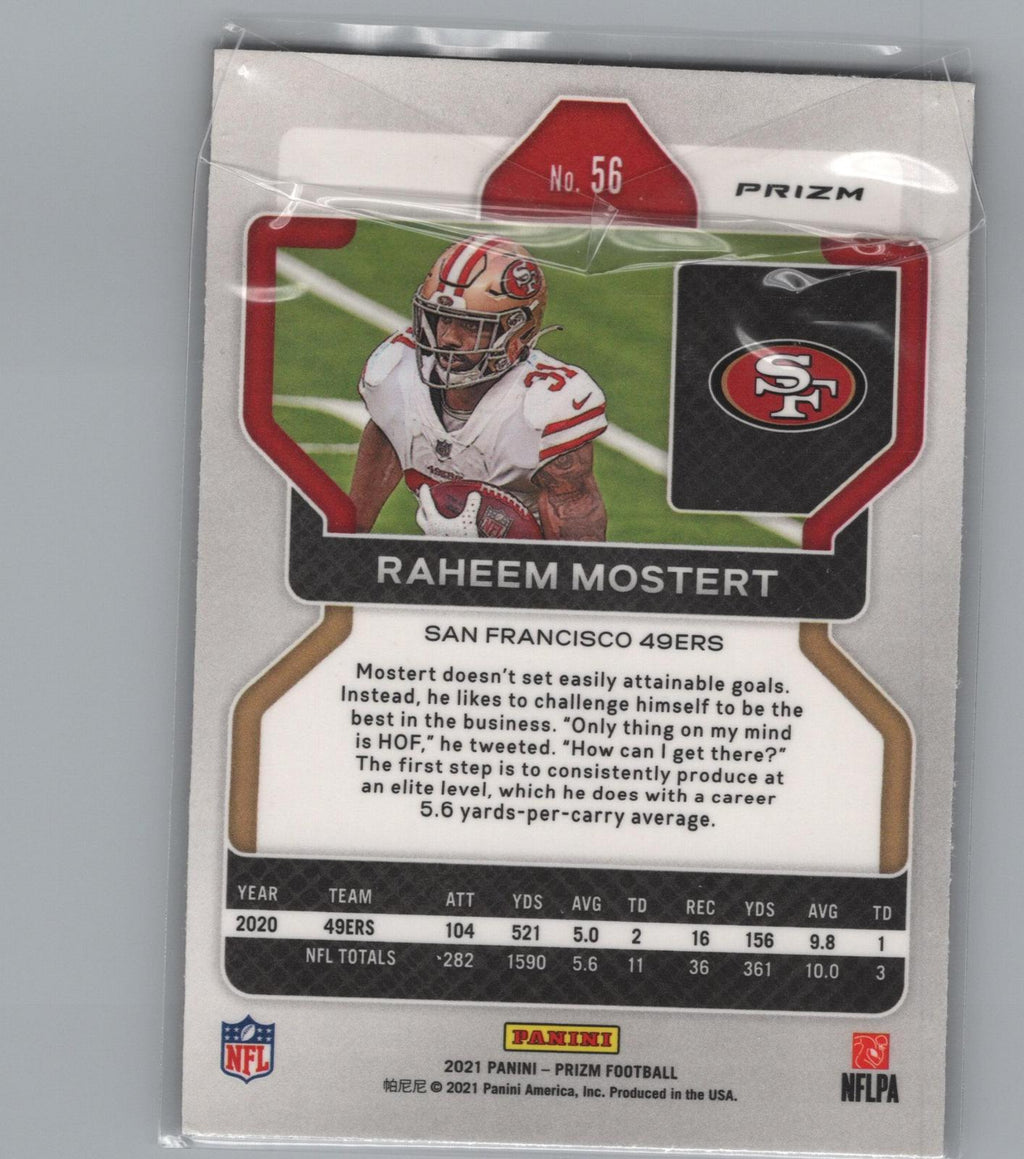 2021 Panini Prizm #56 Raheem Mostert Red Ice