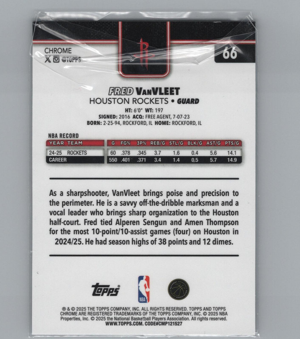 2025-26 Topps Chrome #66 Fred VanVleet