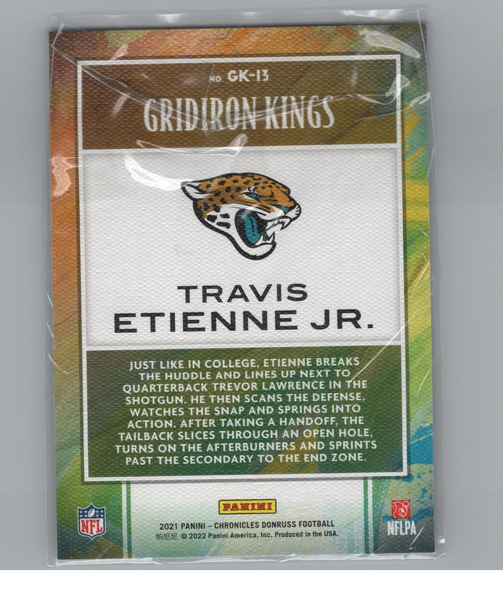 2021 Panini Chronicles #GK-13 Travis Etienne Jr. Gridiron Kings