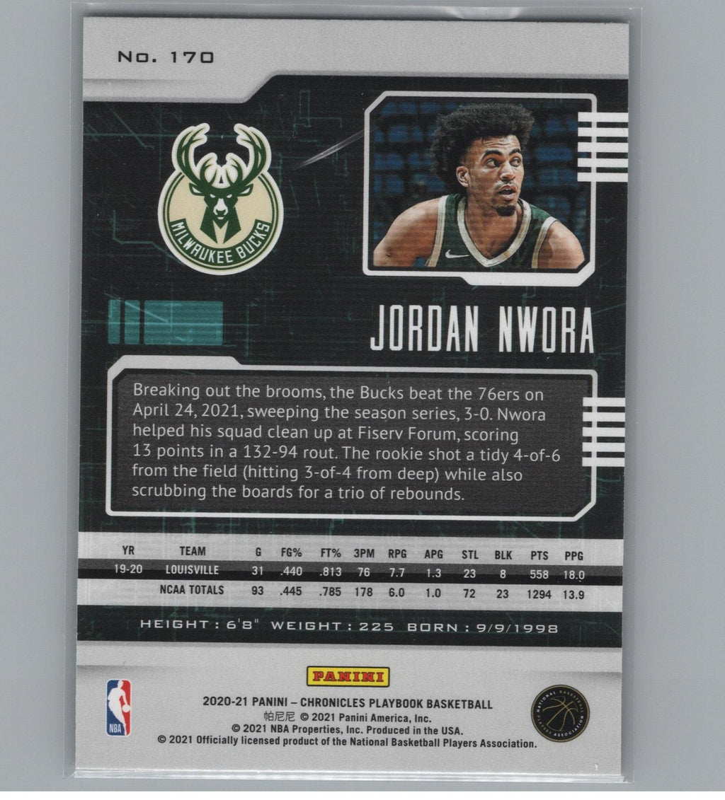 2020-21 Panini Chronicles #170 Jordan Nwora