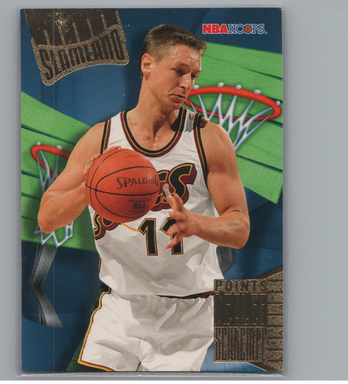 1995-96 Hoops #SL44 Detlef Schrempf Slamland