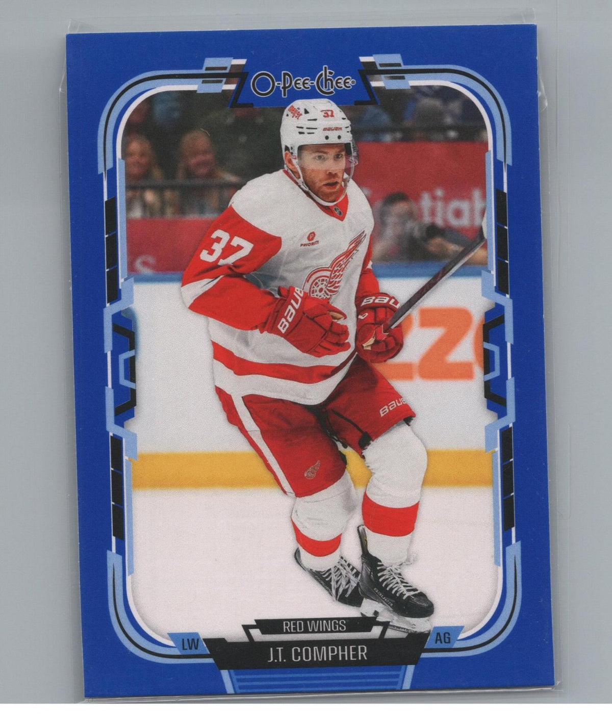 2025-26 O-Pee-Chee #332 J.T. Compher Blue Border