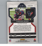 2021 Panini Prizm #35 Jordan Akins Neon Green Pulsar