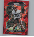 2021 Panini Prizm #376 Greg Newsome II Red Ice