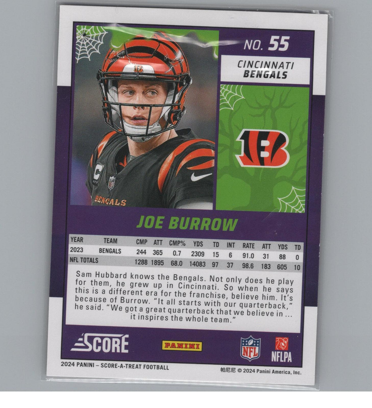 2024 Score-A-Treat #55 Joe Burrow