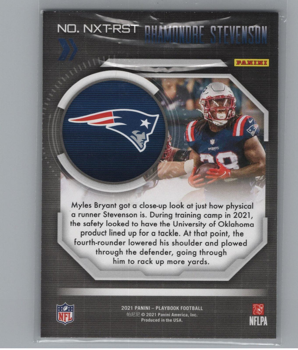 2021 Panini Playbook #NXT-RST Rhamondre Stevenson Next Up