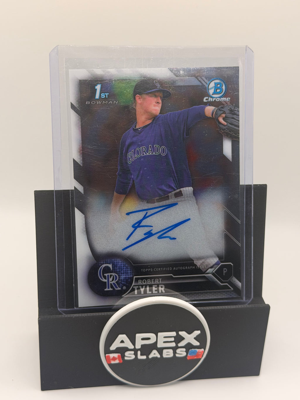 2016 Bowman Draft Robert Tyler 1st Chrome Draft Pick Autograph ROCKIES
