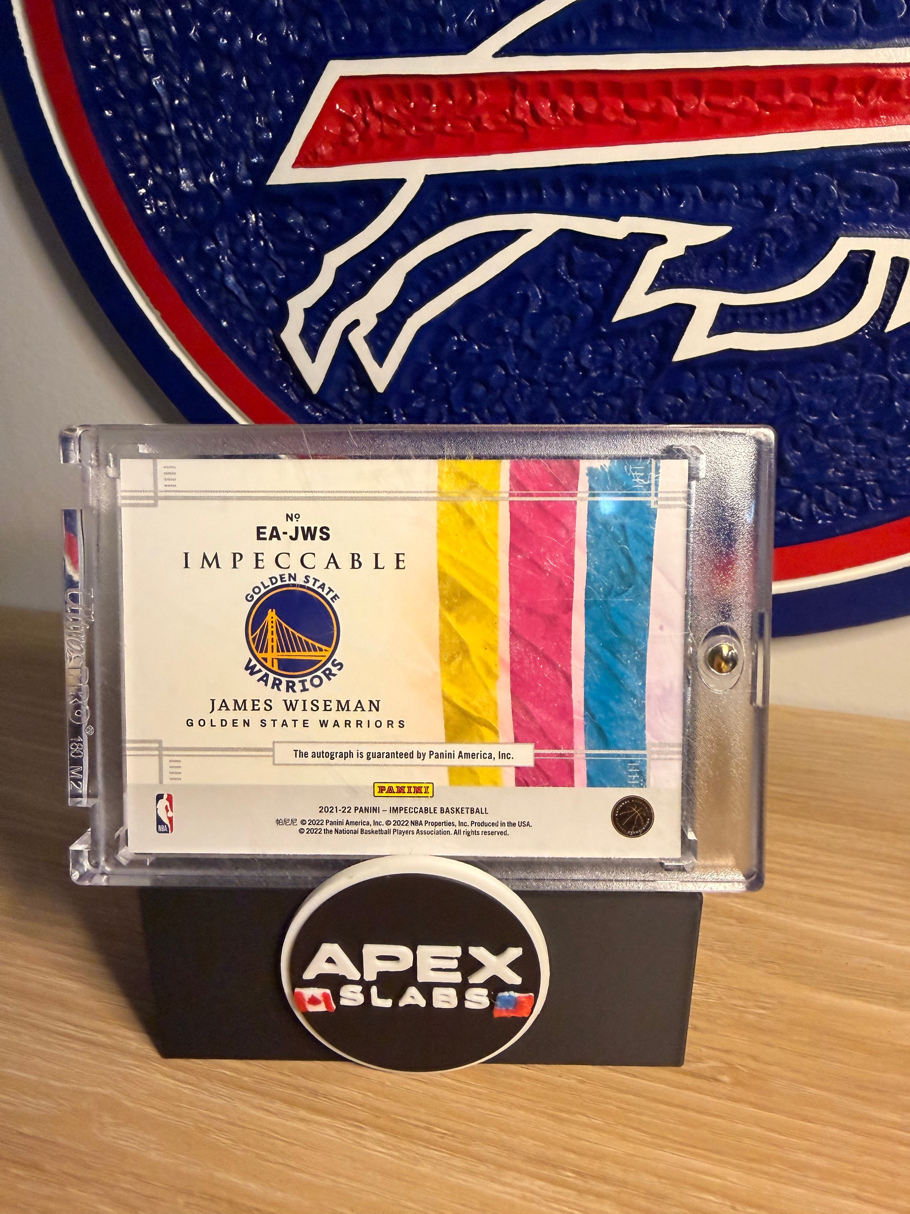 2021-22 Panini Impeccable James Wiseman Extravagance Autographs Auto #27/35 K122